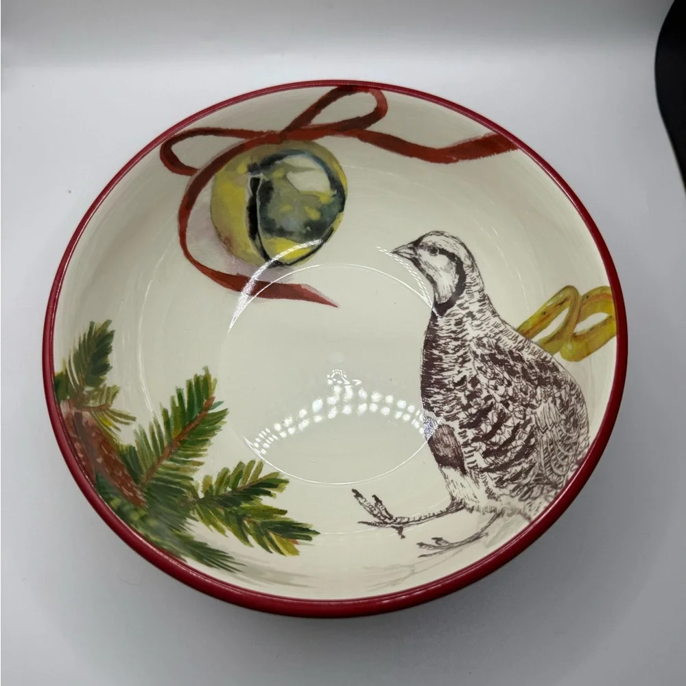 Williams Sonoma Christmas Carols Soup Bowls Set Of Six